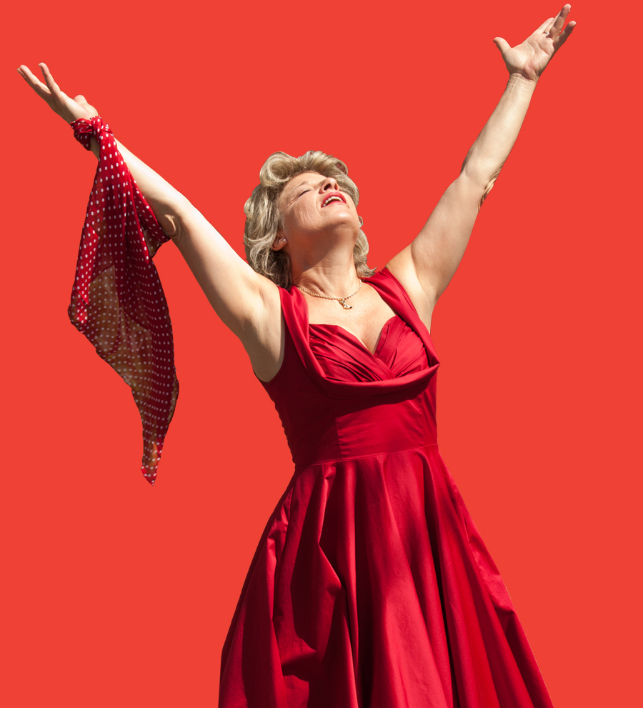 Photographe corporatif Madame Rouge